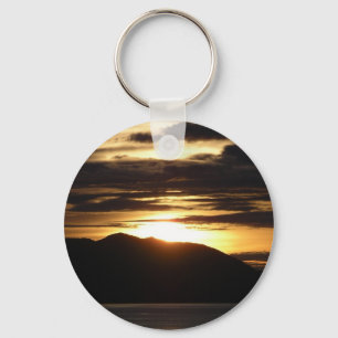 Porte-clés Alaskan Sunset III Belle photographie de l'Alaska