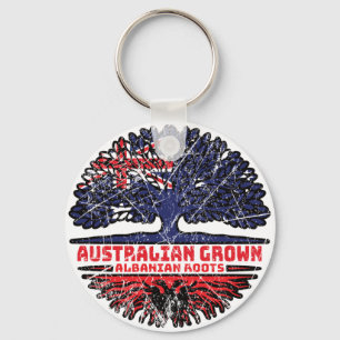 Porte-clés Albanian Albania Australian Australilia Tree Roots