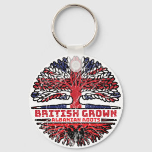 Porte-clés Albanian Albania Uk United Kingdom