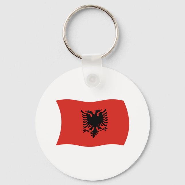 Porte-clés Albanie Porte - clé du drapeau (Recto)