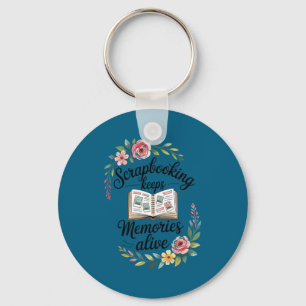 Porte-clés Album scrapbooking mignon 