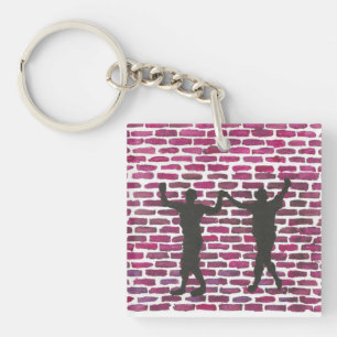 Porte-clés Alcea Black Magic par Yeshaya Dank Mur en bois