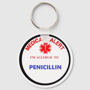 Porte-clés Alerte Médicale Allergie médicamenteuse Pénicillin