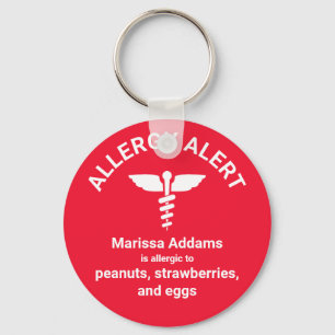 Porte-clés Alerte Médicale d'allergie