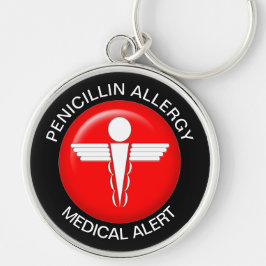 Porte-clés Alerte Médicale d'allergie à la pénicilline - Port