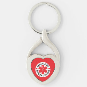 Porte-clés Alerte Médicale Maladie d'Addison - Personnalisé