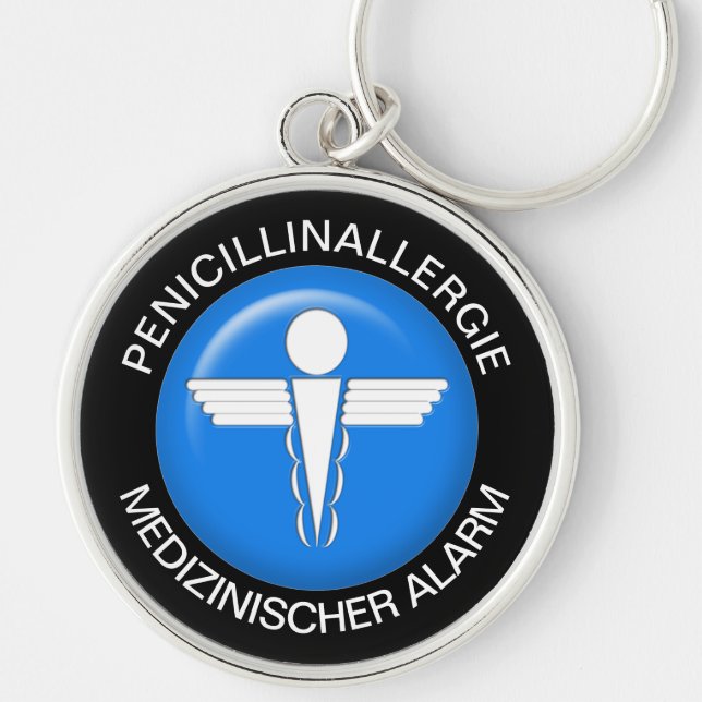 Porte-clés Alerte Médicale PENICILLINALLERGI - Porte - clé de (Devant)