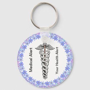 Porte-clés Alerte Médicale personnalisable Caduceus