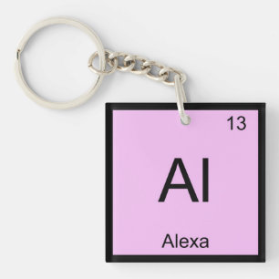 Porte-clés Alexa Nom Chimie Élément Tableau périodique