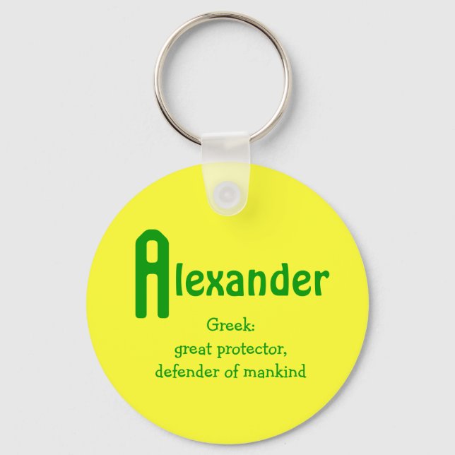 Porte-clés Alexandre (Recto)