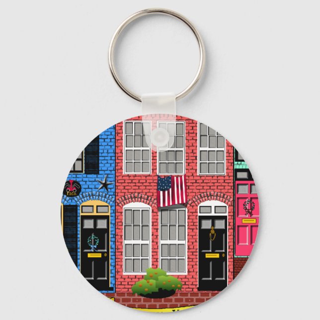 Porte-clés Alexandria, Virginia Townhouses (Recto)
