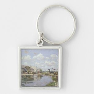 Porte-clés Alfred Sisley   le canal St Martin, Paris