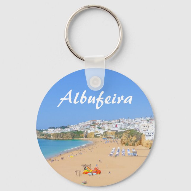 Porte-clés Algarve Albufeira Plage au Portugal Souvenir (Recto)