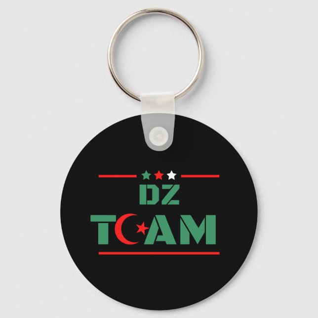Porte-clés Algérie DZ Team Algérie DZ Couleurs Drapeau DZ Pow (Recto)