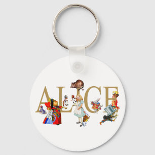 PORTE-CLÉS ALICE AU PAYS DES MERVEILLES ET AMIS