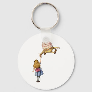 Porte-clés Alice au pays des merveilles et le Humpty Dumpty