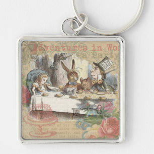 Porte-clés Alice au pays des merveilles Mad Tea Party Art