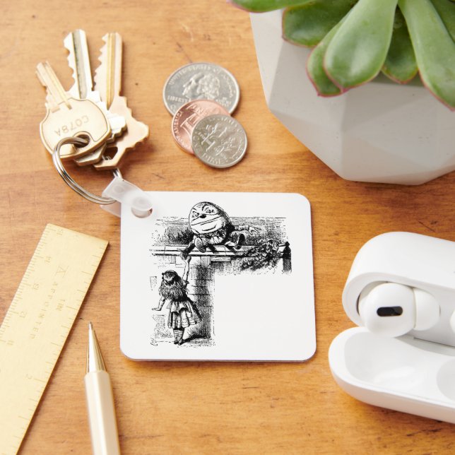 Porte-clés Alice au Wondlerand, Humpty Dumpty avec Alice (Bureau)