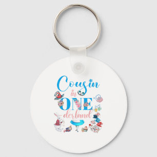 Porte-clés Alice Dans L'Onederland Famille Cousin De L'Annive