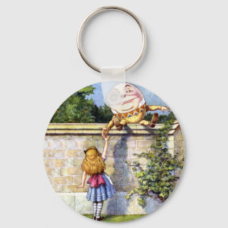 Porte-clés Alice et Humpty Dumpty au pays des merveilles