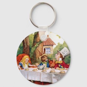Porte-clés Alice et le Tea Party de la Hatter folle au pays d