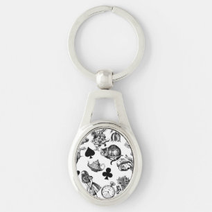 Porte-clés Alice White Rabbit Wonderland Classic