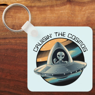 Porte-clés Alien en vaisseau spatial