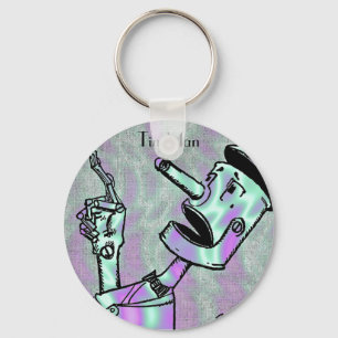 Porte-clés Alien Green, Homme en fer blanc