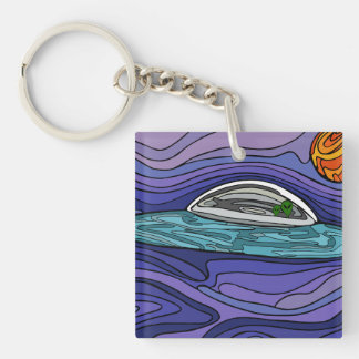Porte-clés Alien vaisseau spatial UFO UAP paranormal