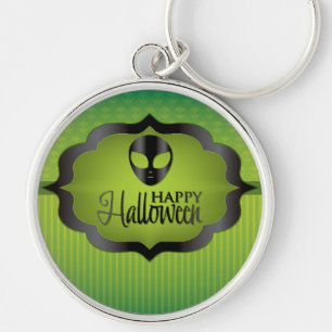 Porte-clés Alien vert d'Halloween