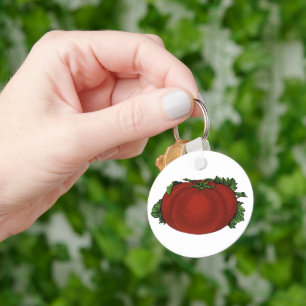 Porte-clés Aliments Anciens, Tomate Mûre, Légumes et Fruits