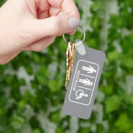 Porte-clés All Gender Bathroom Symbol