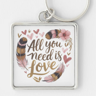 Porte-clés All You Need Is Love – A Gentle Boho Whisper