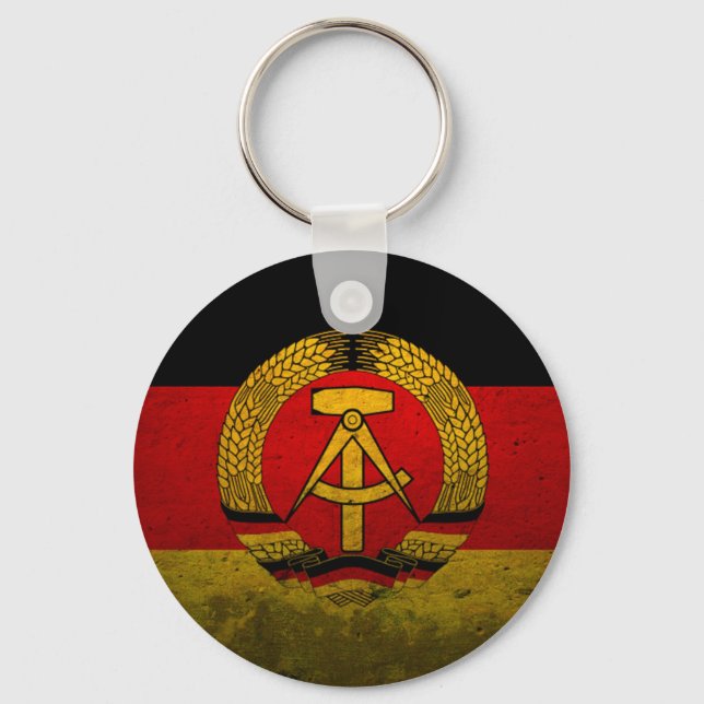 Porte-clés " Allemagne : remorque RDA ... " (Recto)