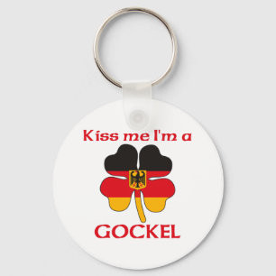 Porte-clés Allemand personnalisé Kiss Me Je suis Gockel