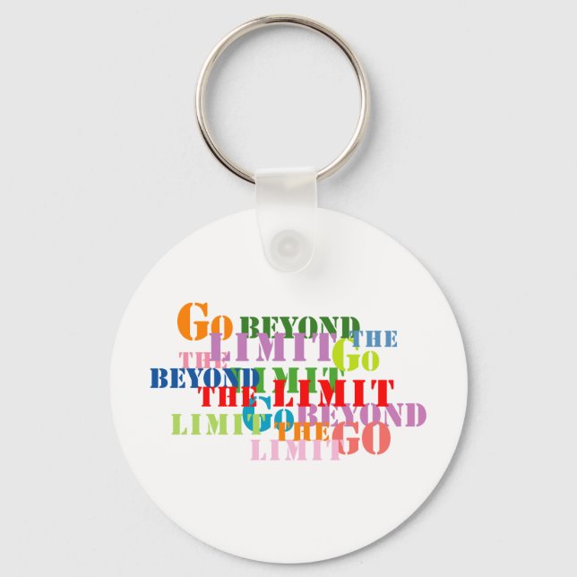 Porte-clés Aller au-delà des limites (Recto)