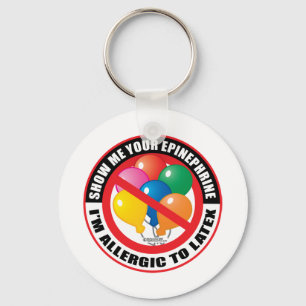 Porte-clés Allergie latex