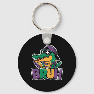 Porte-clés Alligator Bruh Mardi Gras Costume Carnaval Ados