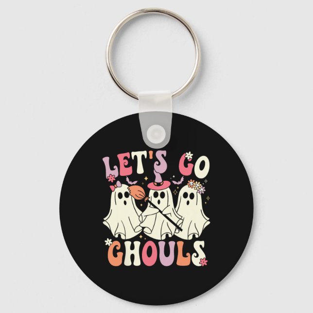 Porte-clés Allons Gouls Halloween Ghost Costume Retro Groo (Recto)