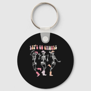 Porte-clés Allons-y Ghouls Danser Skeleton Cowboy Western Ha