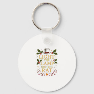 Porte-clés Allumez la lampe pas le rat Funny Noël appariement