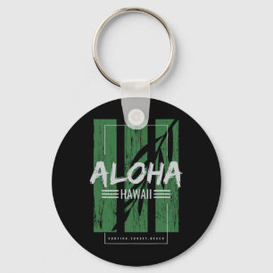 Porte-clés Aloha Hawaii Surf sur la plage de Sunset Beach