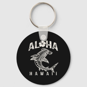 Porte-clés Aloha Hawaii Tril Requin Polynésien Hawaïen Plage