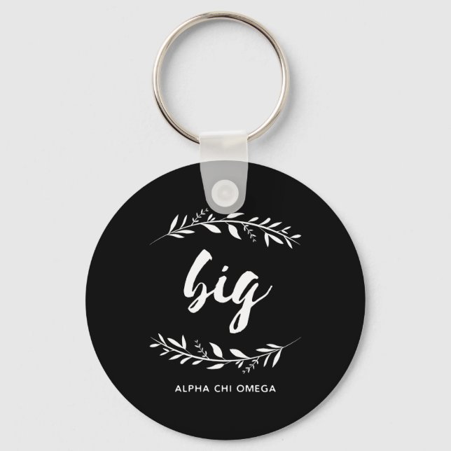 Porte-clés Alpha Chi Omega | Grande couronne (Recto)