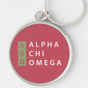 Porte-clés Alpha Chi Omega Logo Empilé