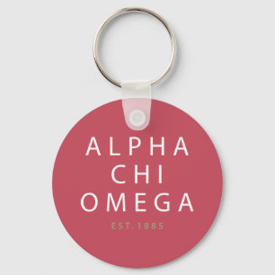 Porte-clés Alpha est d'Omega de Chi. 1885