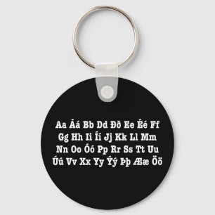 Porte-clés Alphabet islandais [Íslenska Stafrófið]