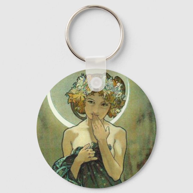 Porte-clés Alphonse Mucha Clair De Lune (Recto)