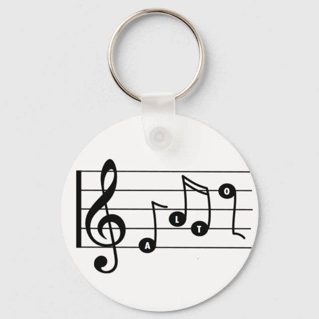 Porte-clés Alto Singer Porte - clé musical (Recto)
