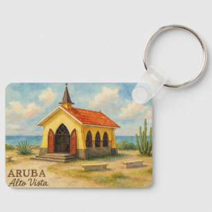 Porte-clés Alto Vista Aruba aquarelle